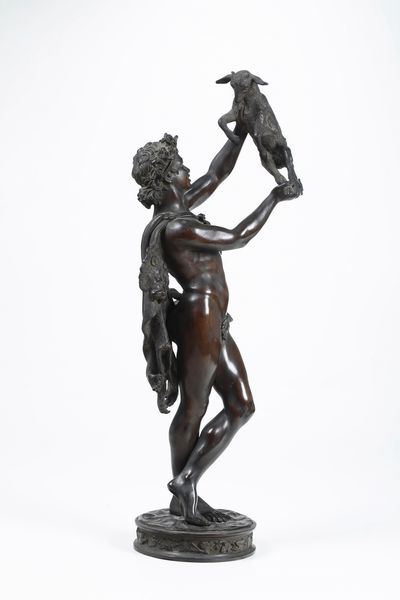 Fonderia Sommer, Napoli XIX-XX secolo Fauno con capretto  - Asta Sculture del XIX e XX secolo - Associazione Nazionale - Case d'Asta italiane