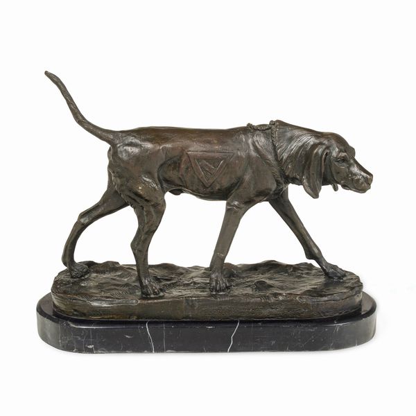 Fonditore del XX secolo Cane da caccia  - Asta Sculture del XIX e XX secolo - Associazione Nazionale - Case d'Asta italiane