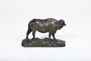 Antoine Louis Barye : Bufalo  - Asta Sculture del XIX e XX secolo - Associazione Nazionale - Case d'Asta italiane