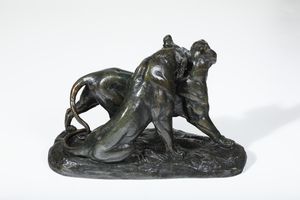 Charles Valton : Preludes a l'amour  - Asta Sculture del XIX e XX secolo - Associazione Nazionale - Case d'Asta italiane