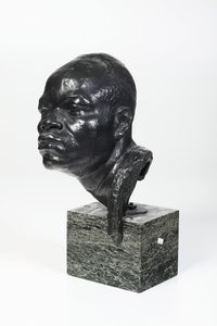 Armando Violi : Testa di africano  - Asta Sculture del XIX e XX secolo - Associazione Nazionale - Case d'Asta italiane