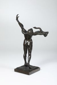 Franco Bargiggia : Eva e il serpente  - Asta Sculture del XIX e XX secolo - Associazione Nazionale - Case d'Asta italiane