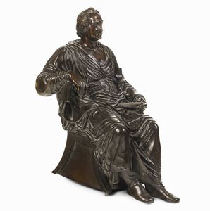 Modello di Pompeo Marchesi (Saltrio 1789- Milano 1858) Goethe  - Asta Sculture del XIX e XX secolo - Associazione Nazionale - Case d'Asta italiane