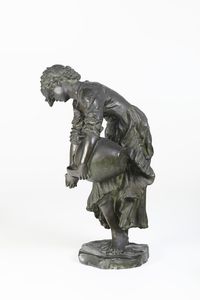 Francesco De Matteis : Acquaiola  - Asta Sculture del XIX e XX secolo - Associazione Nazionale - Case d'Asta italiane