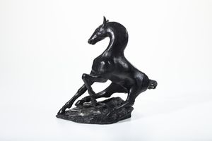 ALIGI SASSU : Cavallo  - Asta Sculture del XIX e XX secolo - Associazione Nazionale - Case d'Asta italiane