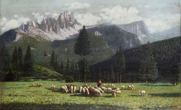 Carlo Costantino Tagliabue : Dintorni di Cortina, 1939  - Asta Dipinti del XIX e XX secolo - Associazione Nazionale - Case d'Asta italiane