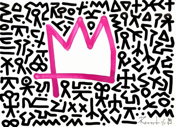 RAUL : The Crown Pink  - Asta Brand New - 21st Century Art - Associazione Nazionale - Case d'Asta italiane