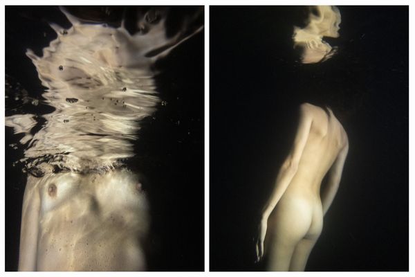 Martina Cirese : a) Woman Underwater #5. Marseille, France 2020; b)Woman Underwater #3. Marseille, France, 2022. Dittico  - Asta Brand New - 21st Century Art - Associazione Nazionale - Case d'Asta italiane