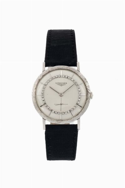 LONGINES : LONGINES, orologio da polso, da donna, in oro bianco 14K. Realizzato nel 1980 circa  - Asta Orologi da Polso e da Tasca - Associazione Nazionale - Case d'Asta italiane