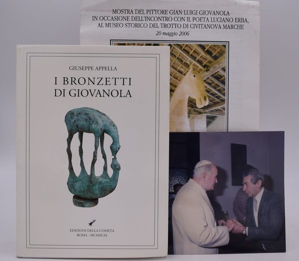 APPELLA, Giuseppe. I BRONZETTI DI GIOVANOLA. 1995.  - Asta Libri antichi, rarit bibliografiche e prime edizioni del '900 - Associazione Nazionale - Case d'Asta italiane