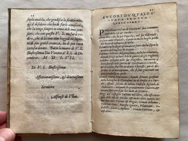 DIAZ TANCO DE FREGENAL, VASCO. Libro dell' origine, et successione dell' imperio de Turchi. Nuovamente tradotto dalla lingua spagnuola nella italiana per il Signor Alfonso di Ulloa. Venice, Gabriel Giolito, 1558.  - Asta Libri antichi, rarit bibliografiche e prime edizioni del '900 - Associazione Nazionale - Case d'Asta italiane