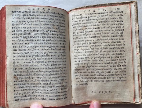 THOMAGNI, GIOVANNI DAVID. Dell'eccellentia de l'huomo sopra quella de la donna libri tre. Compositione dello eccellente iurisconsulto m. Giouanni David Thomagni, ridotta in tre dialoghi. Venice, Giouanni Varisco, 1565.  - Asta Libri antichi, rarit bibliografiche e prime edizioni del '900 - Associazione Nazionale - Case d'Asta italiane