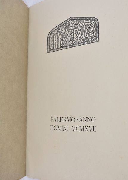 LETO, Achille. HYSSOPUS: LE DUE SORELLE. 1917.  - Asta Libri antichi, rarit bibliografiche e prime edizioni del '900 - Associazione Nazionale - Case d'Asta italiane