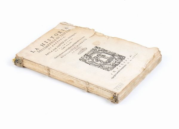 ALFONSO DE ULLOA. LA HISTORIA DELL'IMPRESA DI TRIPOLI DI BARBARIA FATTA PER ORDINE DEL SERENISS. RE CATTOLICO L'ANNO 1560 CON LE COSE AUENUTE A CHRISTIANI NELL'ISOLA DI ZERBE. VENEZIA FRANCESCO RAMPAZETTO 1566  - Asta Libri antichi, rarit bibliografiche e prime edizioni del '900 - Associazione Nazionale - Case d'Asta italiane