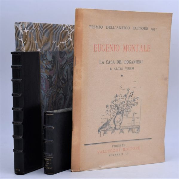 MONTALE, EUGENIO.  LA CASA DEI DOGANIERI E ALTRI VERSI. 1932.  - Asta Libri antichi, rarit bibliografiche e prime edizioni del '900 - Associazione Nazionale - Case d'Asta italiane