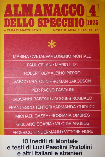 ALMANACCO DELLO SPECCHIO 4/1975. 1975.  - Asta Libri antichi, rarit bibliografiche e prime edizioni del '900 - Associazione Nazionale - Case d'Asta italiane