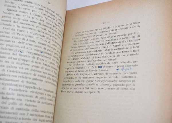 MORELLI, Vincenzo. I “BARBARESCHI” CONTRO IL REGNO DI NAPOLI. CON DOCUMENTI INEDITI E FACSIMILI. 1920.  - Asta Libri antichi, rarit bibliografiche e prime edizioni del '900 - Associazione Nazionale - Case d'Asta italiane