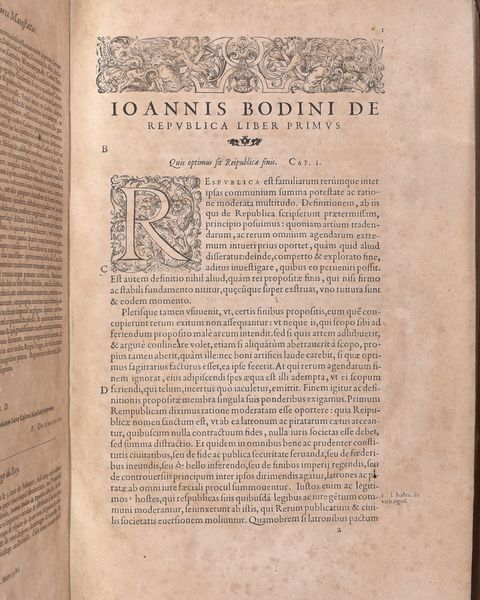 BODIN, Jean ( 1530-1596) :  “De Repubblica Libri Sex, latine ab autore redditi, multo quam antea locupletiores.” Lutetia Parisiorum (Parigi), Francofurti in Officina Elzeviriana 1619  - Asta Libri antichi, rarit bibliografiche e prime edizioni del '900 - Associazione Nazionale - Case d'Asta italiane