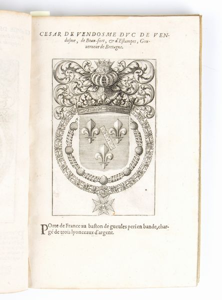 MORIN JACQUES  Les armes & blasons des Chevaliers de l' Ordre di Saint Esprit créez par Louis XIII Roy de France et de Navarre. Paris, Pierre Firens, s.d. (1623)  - Asta Libri antichi, rarit bibliografiche e prime edizioni del '900 - Associazione Nazionale - Case d'Asta italiane