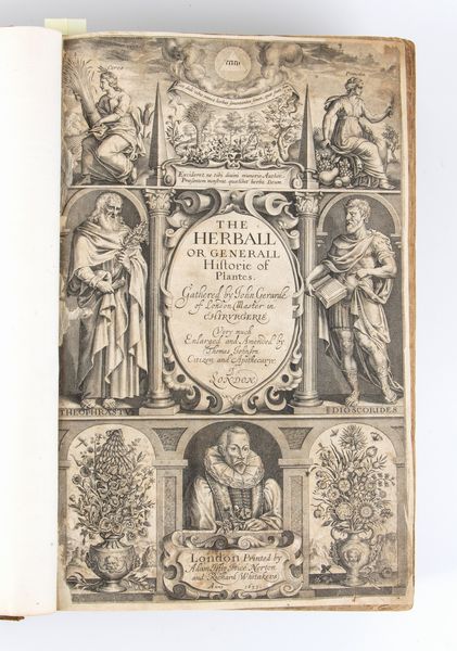 GERARD JOHN. THE HERBALL OR GENERAL HISTORIE OF PLANTES. London 1633  - Asta Libri antichi, rarit bibliografiche e prime edizioni del '900 - Associazione Nazionale - Case d'Asta italiane