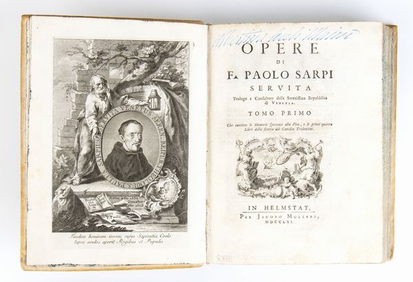 OPERE DI PAOLO SARPI 8 vol. 1761  - Asta Libri antichi, rarit bibliografiche e prime edizioni del '900 - Associazione Nazionale - Case d'Asta italiane