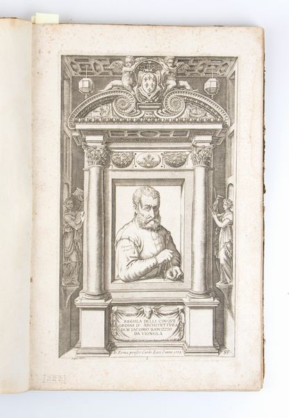 JACOPO BAROZZI DA VIGNOLA. REGOLA DELLI CINQUE ORDINI D'ARCHITETTURA, In Roma presso Carlo Losi l'anno 1773  - Asta Libri antichi, rarit bibliografiche e prime edizioni del '900 - Associazione Nazionale - Case d'Asta italiane