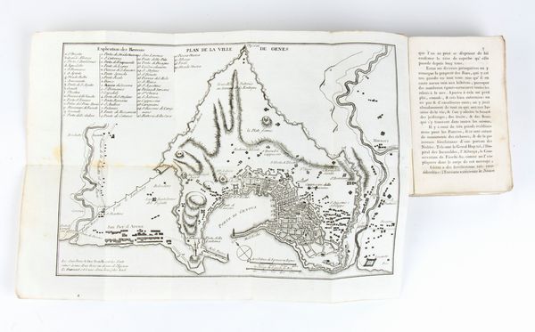 ORTICA AGOSTINO. DESCRIPTION DES BEAUTÉS DE GENES ET DE SES ENVIRONS. Genova 1792  - Asta Libri antichi, rarit bibliografiche e prime edizioni del '900 - Associazione Nazionale - Case d'Asta italiane