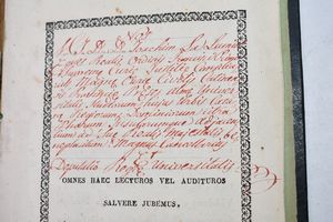 LAUREA GIURISPRUDENZA  REGNO DUE SICILIE. CATANIA  1846 Antica Laurea in Giurisprudenza dell'Università di Catania.  - Asta Libri antichi, rarit bibliografiche e prime edizioni del '900 - Associazione Nazionale - Case d'Asta italiane