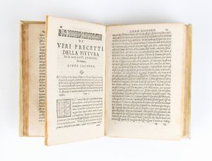 GIOVANNI BATTISTA ARMENINI. De' veri precetti della pittura di Giovan Battista Armenini da Faenza libri tre... RAVENNA 1587  - Asta Libri antichi, rarit bibliografiche e prime edizioni del '900 - Associazione Nazionale - Case d'Asta italiane