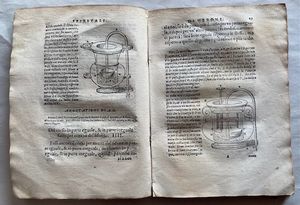 Erone di Alessandria. Spiritali di Herone Alessandrino ridotti in lingua volgare da Alessandro Giorgi da Vrbino. In Vrbino : appresso Bartholomeo, e Simone Ragusij fratelli, 1592  - Asta Libri antichi, rarit bibliografiche e prime edizioni del '900 - Associazione Nazionale - Case d'Asta italiane