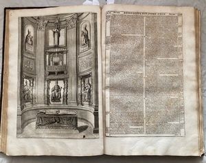 CIACCONIO (Chacón), Alfonso (1540-1599). Vitae, et res gestae pontificum Romanorum et s.r.e. cardinalium... Romæ : cura, et sumptib. Philippi, et Ant. de Rubeis, 1677.  - Asta Libri antichi, rarit bibliografiche e prime edizioni del '900 - Associazione Nazionale - Case d'Asta italiane