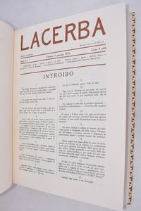 LACERBA. FIRENZE 1913-1915 + INTRODUZIONE A LACERBA. 1970.  - Asta Libri antichi, rarit bibliografiche e prime edizioni del '900 - Associazione Nazionale - Case d'Asta italiane