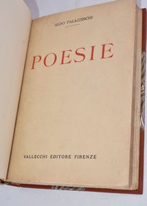 PALAZZESCHI, Aldo. POESIE (1904-1909). 1925.  - Asta Libri antichi, rarit bibliografiche e prime edizioni del '900 - Associazione Nazionale - Case d'Asta italiane