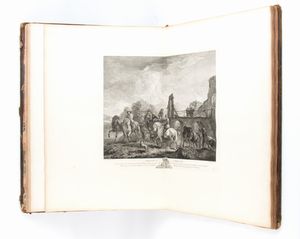 Recueil d'estampes gravées d'aprez les tableaux de la Galerie et du Cabinet de S.E. Mr le comte de Bruhl ... 1. partie ... contenant cinquante pieces. A Dresde : chez Georges Conrad Walther, 1754  - Asta Libri antichi, rarit bibliografiche e prime edizioni del '900 - Associazione Nazionale - Case d'Asta italiane