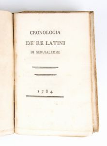 GIOVANNI MARITI. Istoria del tempio della resurrezione o sia della chiesa del santo sepolcro in Gerusalemme. Livorno 1784  - Asta Libri antichi, rarit bibliografiche e prime edizioni del '900 - Associazione Nazionale - Case d'Asta italiane