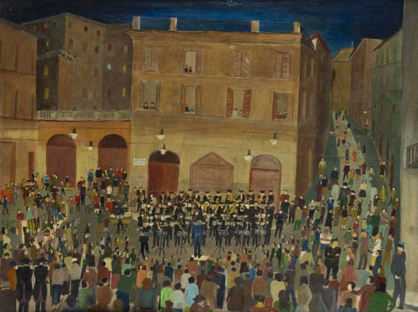 MARINO CECCARELLI Spoleto 1909-1990 : Concerto  - Asta Collezione Vallora - Dipinti - Associazione Nazionale - Case d'Asta italiane