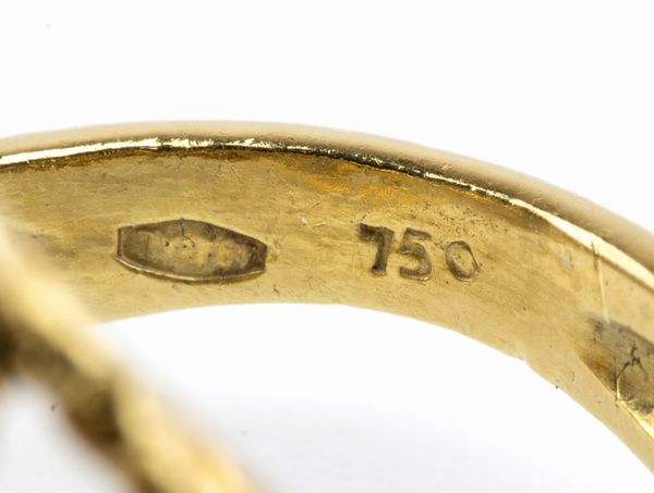 Anello in oro con lapislazzuli e turchese  - Asta Gioielli e Argenti Moderni e Contemporanei - Associazione Nazionale - Case d'Asta italiane