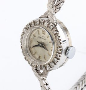 NEPTUNE: orologio Lady in oro e brillanti, anni' 50  - Asta Gioielli e Argenti Moderni e Contemporanei - Associazione Nazionale - Case d'Asta italiane