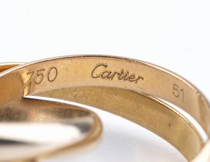 CARTIER: anello Trinity in oro  - Asta Gioielli e Argenti Moderni e Contemporanei - Associazione Nazionale - Case d'Asta italiane