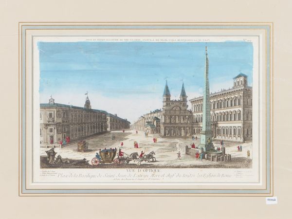 Place de la Basilique de Saint Jean de Latran Mere et chef de toutes les Eglises de Rome  - Asta Una collezione di stampe - parte II - Associazione Nazionale - Case d'Asta italiane