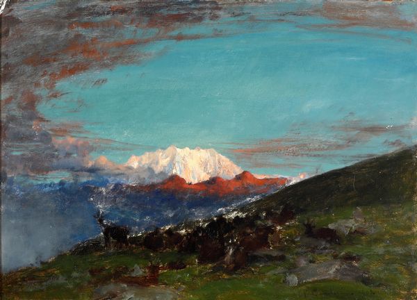 VITTORIO CAVALLERI : Paesaggio montano, 1902  - Asta Dipinti del XIX e XX secolo - Associazione Nazionale - Case d'Asta italiane