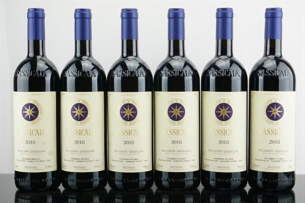 Sassicaia Tenuta San Guido 2018  - Asta AS TIME GOES BY | Vini Pregiati e da Collezione - Associazione Nazionale - Case d'Asta italiane