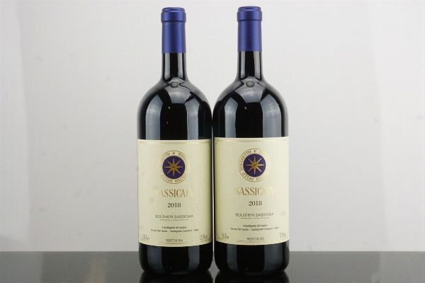 Sassicaia Tenuta San Guido 2018  - Asta AS TIME GOES BY | Vini Pregiati e da Collezione - Associazione Nazionale - Case d'Asta italiane