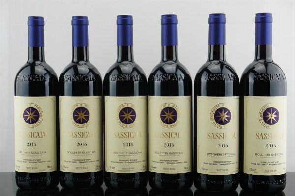 Sassicaia Tenuta San Guido 2016  - Asta AS TIME GOES BY | Vini Pregiati e da Collezione - Associazione Nazionale - Case d'Asta italiane