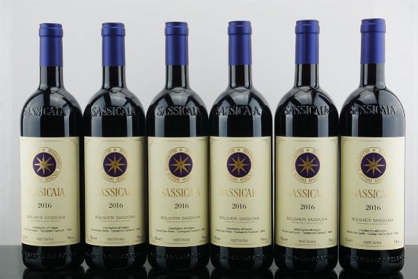 Sassicaia Tenuta San Guido 2016  - Asta AS TIME GOES BY | Vini Pregiati e da Collezione - Associazione Nazionale - Case d'Asta italiane