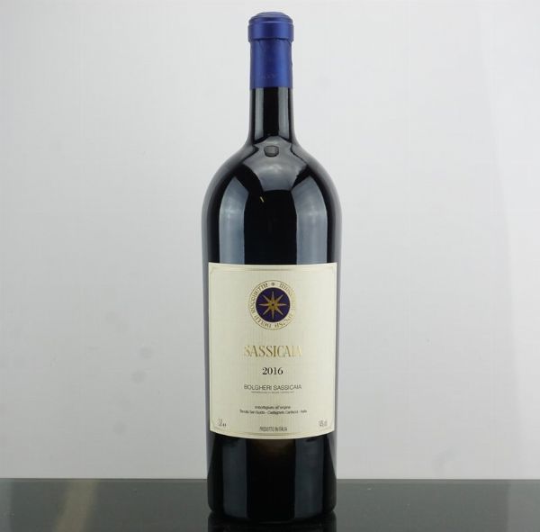 Sassicaia Tenuta San Guido 2016  - Asta AS TIME GOES BY | Vini Pregiati e da Collezione - Associazione Nazionale - Case d'Asta italiane