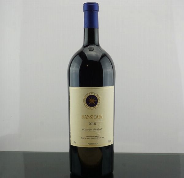 Sassicaia Tenuta San Guido 2016  - Asta AS TIME GOES BY | Vini Pregiati e da Collezione - Associazione Nazionale - Case d'Asta italiane