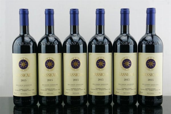 Sassicaia Tenuta San Guido 2015  - Asta AS TIME GOES BY | Vini Pregiati e da Collezione - Associazione Nazionale - Case d'Asta italiane