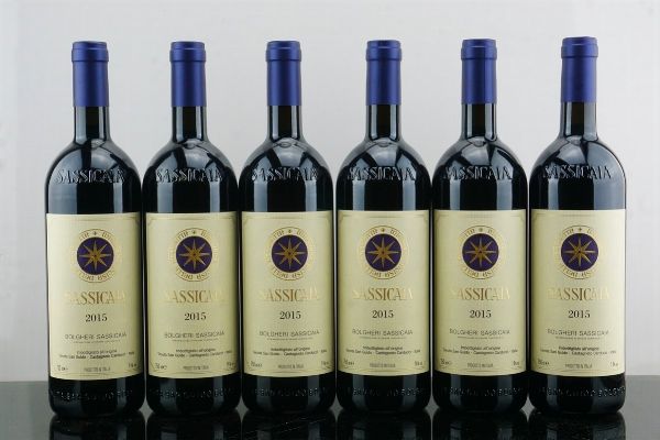 Sassicaia Tenuta San Guido 2015  - Asta AS TIME GOES BY | Vini Pregiati e da Collezione - Associazione Nazionale - Case d'Asta italiane