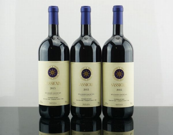 Sassicaia Tenuta San Guido 2015  - Asta AS TIME GOES BY | Vini Pregiati e da Collezione - Associazione Nazionale - Case d'Asta italiane